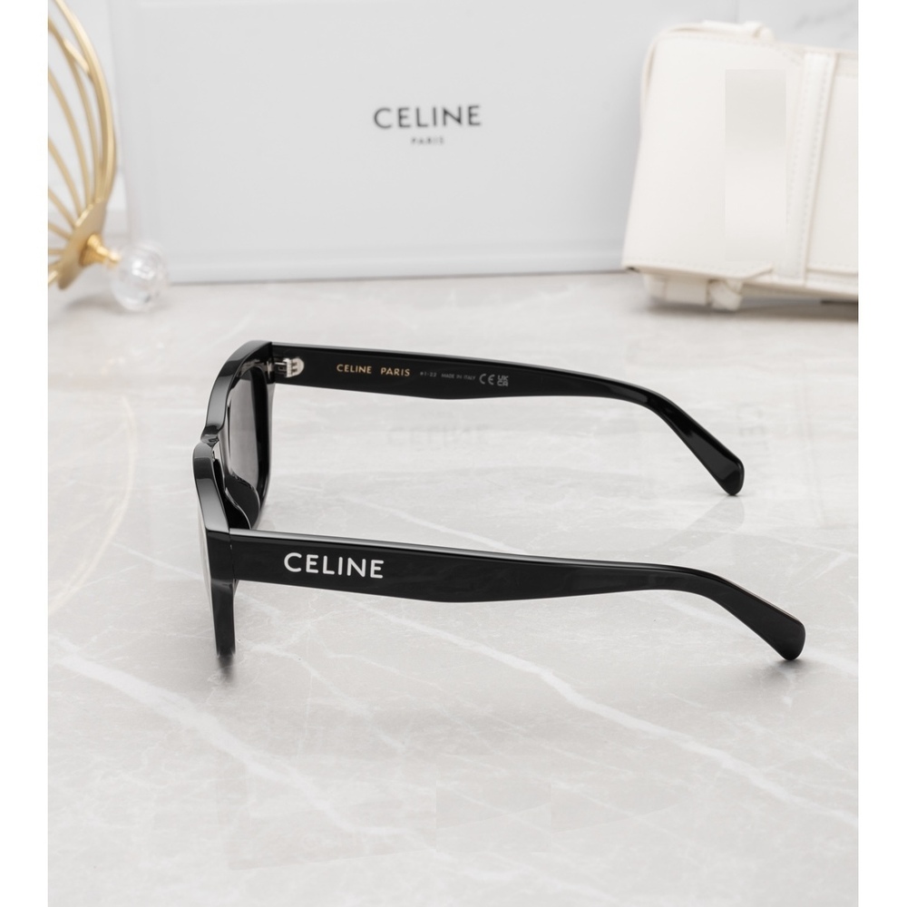 NWT Celine CL40249U-01A-55 Black 55mm Sunglasses - Picture 3 of 5